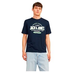 Jack & Jones Jjelogo Tee Ss O-Neck 2 Col Aw24 SN Navy Blazer Erkek T-shirt