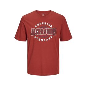 Jack & Jones Jjelogo Tee Ss O-Neck 2 Col Aw24 SN Red Ochre Erkek T-shirt
