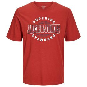 Jack & Jones Jjelogo Tee Ss O-Neck 2 Col Aw24 SN Red Ochre Erkek T-shirt