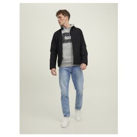 Jack & Jones Jjemarvin Collar Softshell Siyah Erkek Sweatshirt