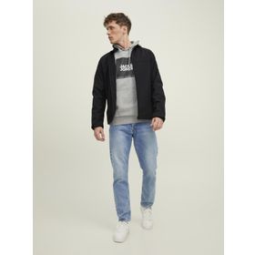 Jack & Jones Jjemarvin Collar Softshell Siyah Erkek Sweatshirt