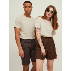 Jack & Jones Jjenoa Tee Ss Crew Neck Noos Ay ışığı Beyaz Erkek T-shirt