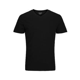 Jack & Jones Jjeorganic Basic Tee Ss V-Neck Noos Black Erkek T-shirt