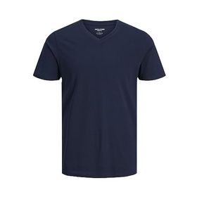Jack & Jones Jjeorganic Basic Tee SS V-Neck Noos Navy Blazer Erkek T-shirt