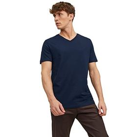 Jack & Jones Jjeorganic Basic Tee SS V-Neck Noos Navy Blazer Erkek T-shirt