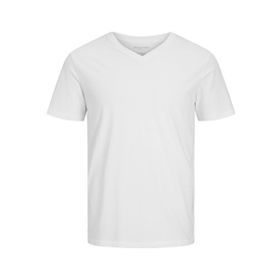 Jack & Jones Jjeorganic Basic Tee Ss V-Neck Noos White Erkek T-shirt