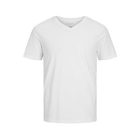 Jack & Jones Jjeorganic Basic Tee Ss V-Neck Noos White Erkek T-shirt