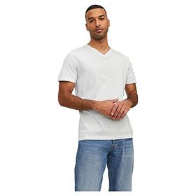 Jack & Jones Jjeorganic Basic Tee Ss V-Neck Noos White Erkek T-shirt
