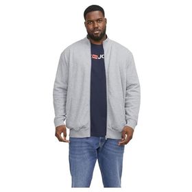 Jack & Jones Jjepaulos Sweat Zip Noos Pls Light Grey Melange Erkek Sweatshirt