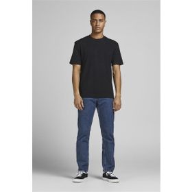 Jack & Jones Jjerelaxed Tee Ss O-Neck Noos Siyah Erkek T-shirt