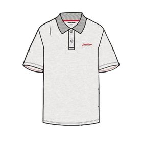 Jack & Jones Jjerik SS Polo Beyaz Melanj Erkek T-shirt