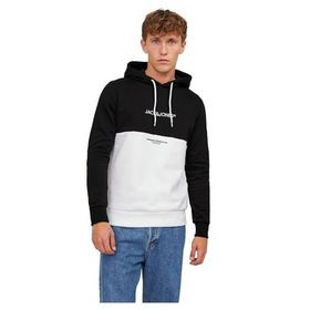 Jack & Jones Jjeryder Blocking Sweat Hood Noos Black Erkek Sweatshirt