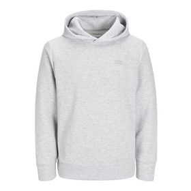 Jack & Jones Jjestaple Sweat Hood Light Grey Melange Erkek Sweatshirt