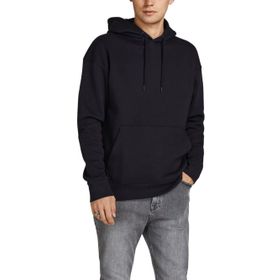 Jack & Jones Jjestar Black Basic Sweat Hood Noos Kapüşonlu Erkek Sweatshirt