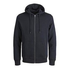 Jack & Jones Jjestar Black Basic Sweat Zip Hood Noos Erkek Sweatshirt