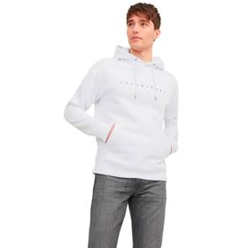 Jack & Jones Jjestar Sweat Hood Noos Beyaz Erkek Sweatshirt