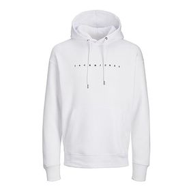 Jack & Jones Jjestar Sweat Hood Noos Beyaz Erkek Sweatshirt