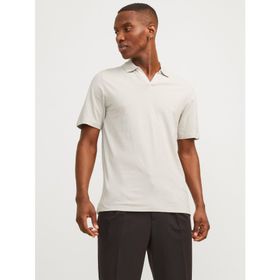 Jack & Jones Jjesummer Linen SS LN Crockery Polo Erkek T-shirt