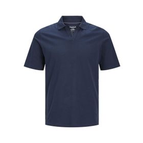 Jack & Jones Jjesummer Linen SS LN Navy Blazer Polo Erkek T-shirt