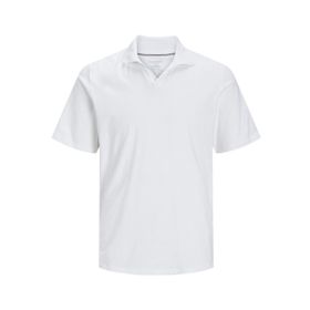 Jack & Jones Jjesummer Linen SS LN White Polo Erkek T-shirt