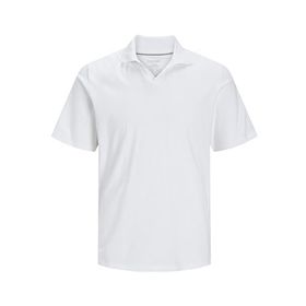 Jack & Jones Jjesummer Linen SS LN White Polo Erkek T-shirt