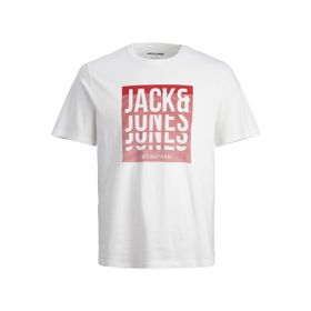 Jack & Jones Jjflint Tee SS Beyaz Bisiklet Yaka Erkek T-shirt