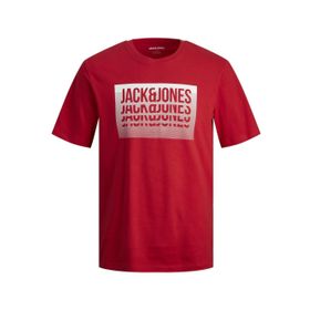Jack & Jones Jjflint Tee Ss Gerçek Kırmızı Bisiklet Yaka Erkek T-shirt
