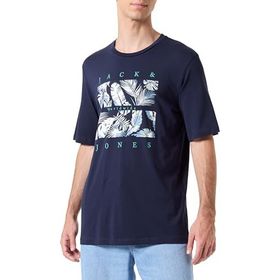 Jack & Jones Jjfloor Tee SS Lacivert Navy Blazer Bisiklet Yaka Erkek T-shirt