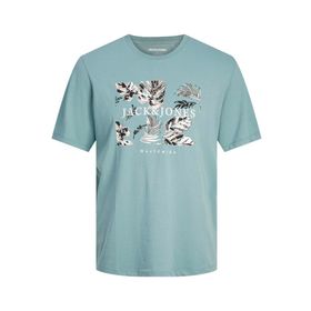 Jack & Jones Jjfloor Tee Ss Mavi Goblin Blue Bisiklet Yaka Erkek T-shirt