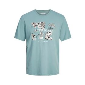 Jack & Jones Jjfloor Tee Ss Mavi Goblin Blue Bisiklet Yaka Erkek T-shirt