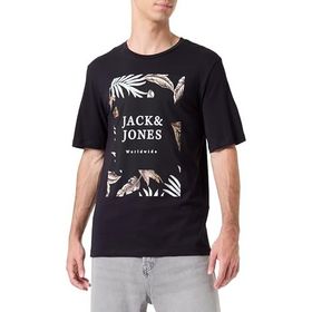 Jack & Jones Jjfloor Tee SS Siyah Bisiklet Yaka Erkek T-shirt