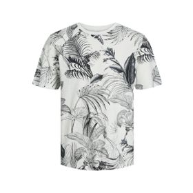 Jack & Jones Jjguru AOP Tee Ss O-Neck Cloud Dancer Erkek T-shirt
