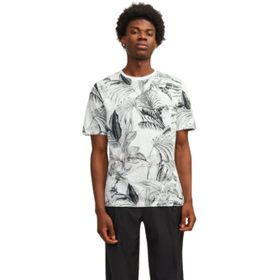 Jack & Jones Jjguru AOP Tee Ss O-Neck Cloud Dancer Erkek T-shirt