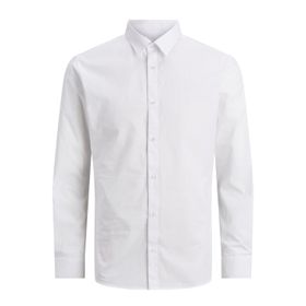 Jack & Jones Jjjoe Shirt LS Plain Beyaz Erkek Gömlek