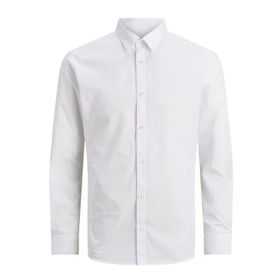 Jack & Jones Jjjoe Shirt LS Plain Beyaz Erkek Gömlek