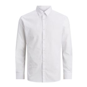 Jack & Jones Jjjoe Shirt LS Plain Beyaz Erkek Gömlek