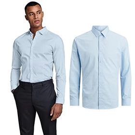 Jack & Jones JJJOE Shirt LS Plain Cashmere Blue Erkek Gömlek