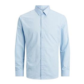 Jack & Jones JJJOE Shirt LS Plain Cashmere Blue Erkek Gömlek