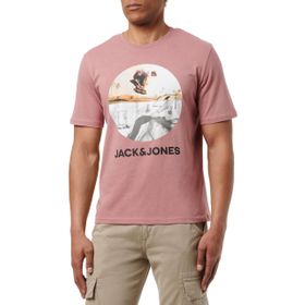 Jack & Jones Jjnavin Tee SS Mesa Rose Bisiklet Yaka Erkek T-shirt