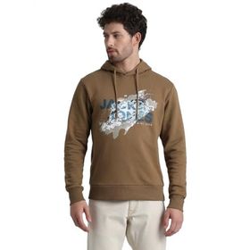 Jack & Jones Jjnelson Sweat Hood Sütlü Kahve Erkek Sweatshirt