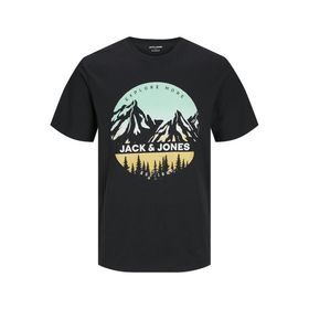 Jack & Jones Jjpeak Tee Ss Siyah Bisiklet Yaka Erkek T-shirt