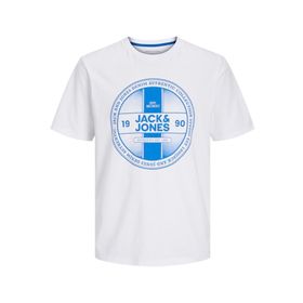 Jack & Jones Jjrio Tee Ss Beyaz Bisiklet Yaka Erkek T-shirt