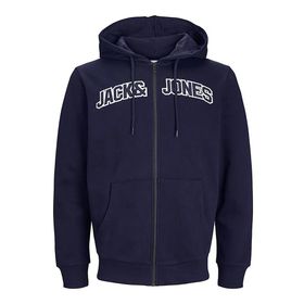 Jack & Jones Jjroux Sweat Zip Hood Siyah Erkek Sweatshirt