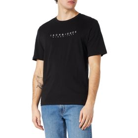 Jack & Jones Jjsetra Tee Ss Crew Neck Siyah Erkek T-shirt