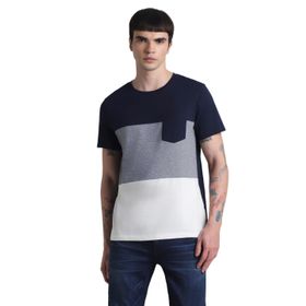 Jack & Jones Jjshane Tee SS Lacivert Navy Blazer Bisiklet Yaka Erkek T-shirt