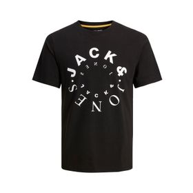 Jack & Jones Jjwarrior Tee Ss Crew Neck Siyah Erkek T-shirt