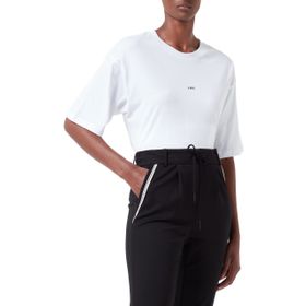 Jack & Jones Jjxx Jxandrea Loose Ss Logo Tee Jrs Noos Bright White Print Black Logo Kadın T-shirt