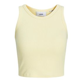 Jack & Jones Jjxx Jxfallon Str Sl Rib Top Jrs Noos French Vanilla Kadın T-shirt