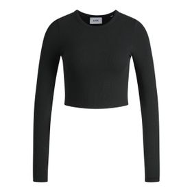Jack & Jones Jjxx Jxfeline Str Ls Rib Tee Jrs Noos Black Kadın T-shirt