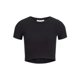 Jack & Jones Jjxx Jxflorie Ss Rib Tee Noos Siyah Kadın T-shirt